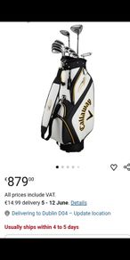 Callaway warbird golf clubs full set