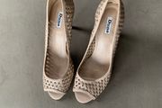 Ladies Nude Peep Toe Shoe - Brand New