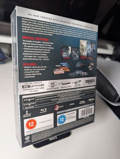 Inception 4K Blu Ray Collectors Edition Sealed