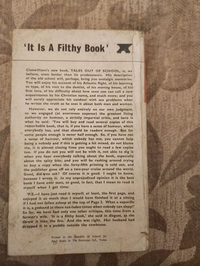'Clanwilliam' Tales Out Of School. A Lighthearted Look At Irish Life By Edward J. Delaney. First Edition Paperback In Fair Condition.