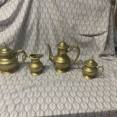 Tea or coffee brass set