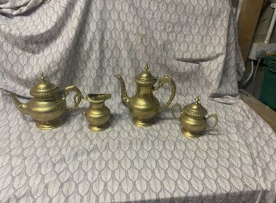 Tea or coffee brass set