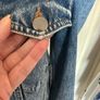 Frame Rosette puff sleeve denim jacket - sz 14-16 Image 7