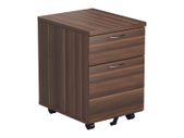 NEW 2 Drawer Mobile Pedestal - Dark Walnut