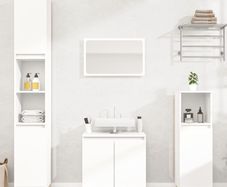 3 Piece Bathroom Furniture Set White