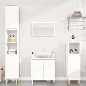 3 Piece Bathroom Furniture Set White