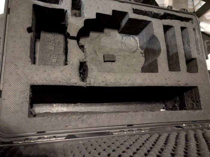 large  protective hard case on wheels