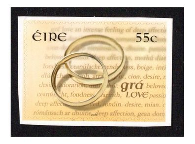 2009 Ireland Greetings/Wedding Bands Self-Adhesive Commemorative Stamp Mint Never Hinged (MNH)
