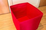 Red Fabric Storage Box