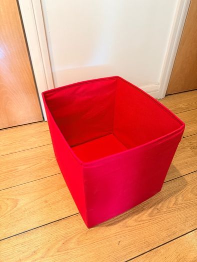 Red Fabric Storage Box