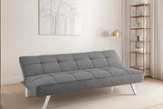 Dark grey fabric Folding 3 Seater Sofa 180cm