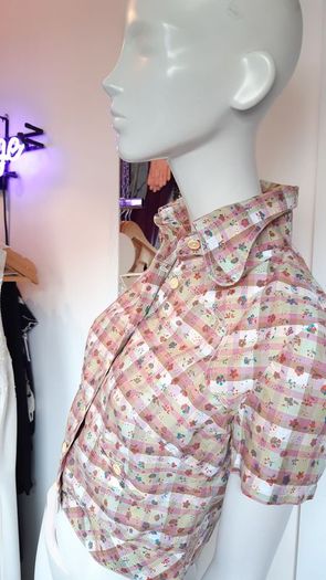 Vintage 70s Swinging London Top