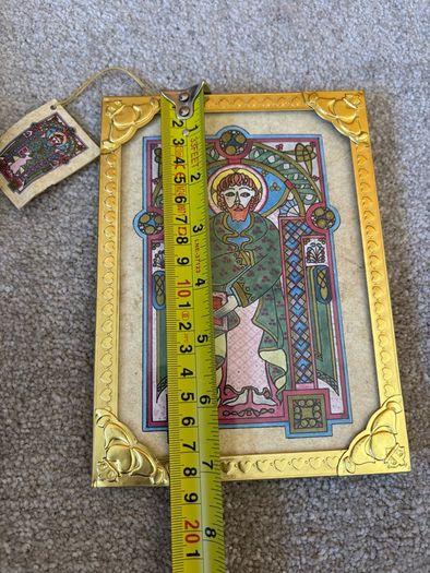 Brand New Vintage Saint Matthew Book of Kells Framed Print