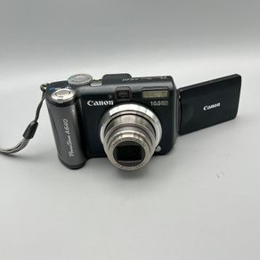 Canon PowerShot A640 10MP Digital Camera Black - Flip Screen