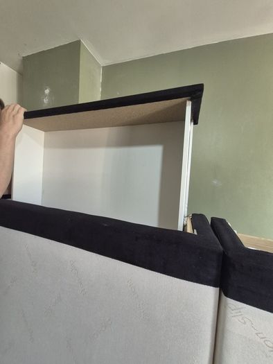 Black Velvet Bed Frame Double Bed with storage and headboard