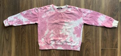 Ladies/Girls Pink Tye-Dye Jumper: Small