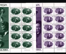 1996 Ireland Europa Famous Woman Commemorative Stamps Sheetlet Mint Never Hinged (MNH)