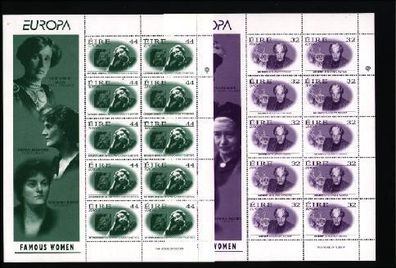1996 Ireland Europa Famous Woman Commemorative Stamps Sheetlet Mint Never Hinged (MNH)