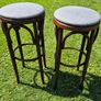 Pair of Vintage Thonet Style Bentwood Cafe Bar Stools Excellent Condition Image 3