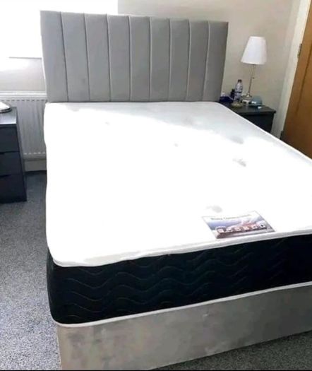 Brand New Stylish single Divan Beds.. Multiple Options Of Headboards. Tufted Memory Foam Mattresses Available. Drawers Storage Available