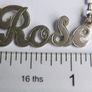 Vintage 925 Sterling Silver- ROSE  Name Necklace Image 10