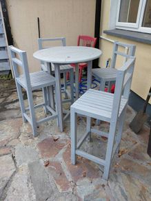 bar table and 4 chairs