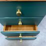 Refurbished Solid Wood Bedside Locker Inisbofin Green Image 4