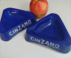Pair of retro bar pub bistro Cinzano Bianco ashtrays