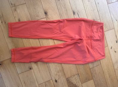 Orange Lululemon Size US 10 Leggings (genuine)