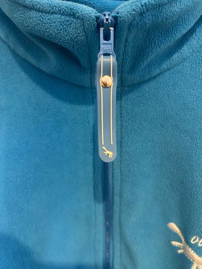 Blue fleece jumper