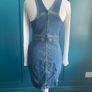 Monki denim dungaree dress. Size 8 Image 3