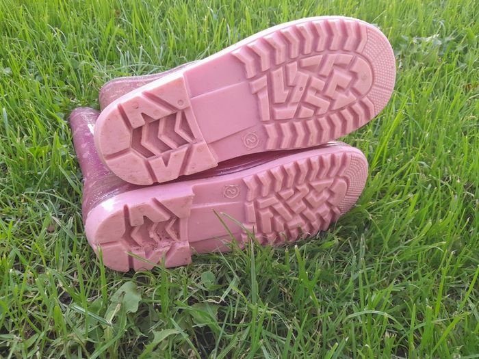 Sparkly pink wellies