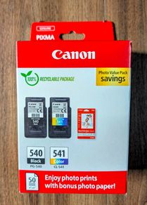 Canon 540 and 541 printer ink pack