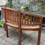 Curved garden bench Image 3