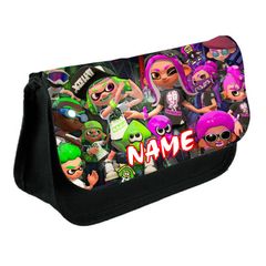 SPLATOON Pencil Case PERSONALISED Boys School Kids Gamer Stationary Bag