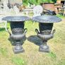 Urn With Handles Cast Iron Black D6572 Image 2