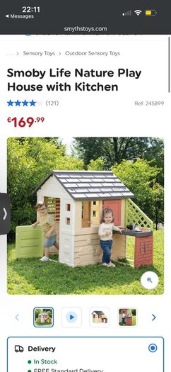 Smoby Life Nature Play House with Kitchen