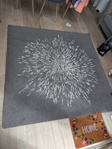 Rug grey square