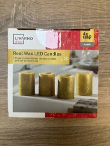Livarno home real wax LED candles