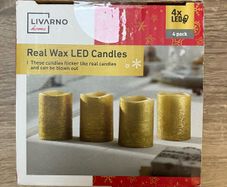Livarno home real wax LED candles