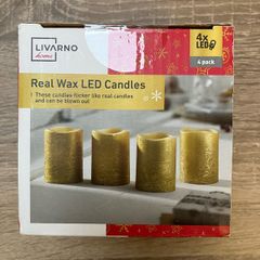 Livarno home real wax LED candles
