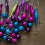 48 Mini Christmas tree decorations colored Image 3