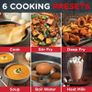 Electric Digital Induction Hob with 8 Temperature & Power Settings, 6 Cooking Modes, Timer, Overheat Protection, Auto Off, Child Safety Lock, Black Image 2