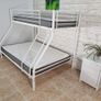 White Double Metal Bunk Bed FREE DELIVERY Image 2