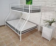 White Double Metal Bunk Bed FREE DELIVERY