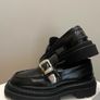 Sandro Black Leather Loafers-size 39/UK 6 Image 2