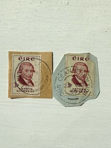 2 Arthur Guinness stamps 1959 used