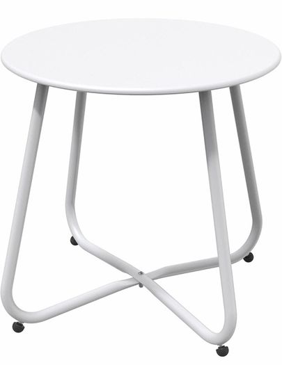 Side Table, Coffee Table, Lightweight, Weather Resistant, Beside Table for Living Room, Hallway, Bedroom, Garden, Terrace, Balcony (MULTIPLE COLOURS)