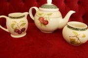 " Arthur Wood "England Tea Set (UNUSED):Tea Pot/Sugar Bowl &amp; Milk Jug