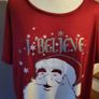 Yours red 'I believe' Xmas top, Size 20 Image 2